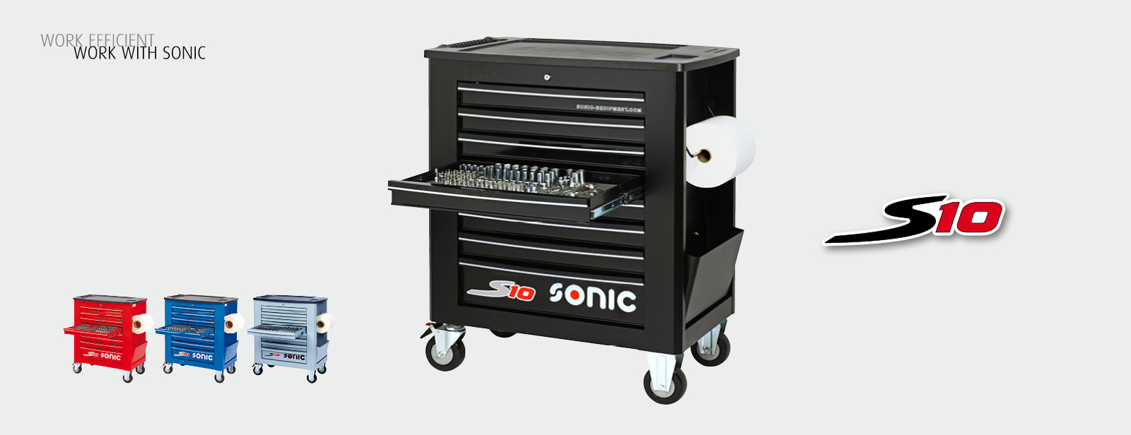 Werkstattwagen Sonic S10 gefüllt