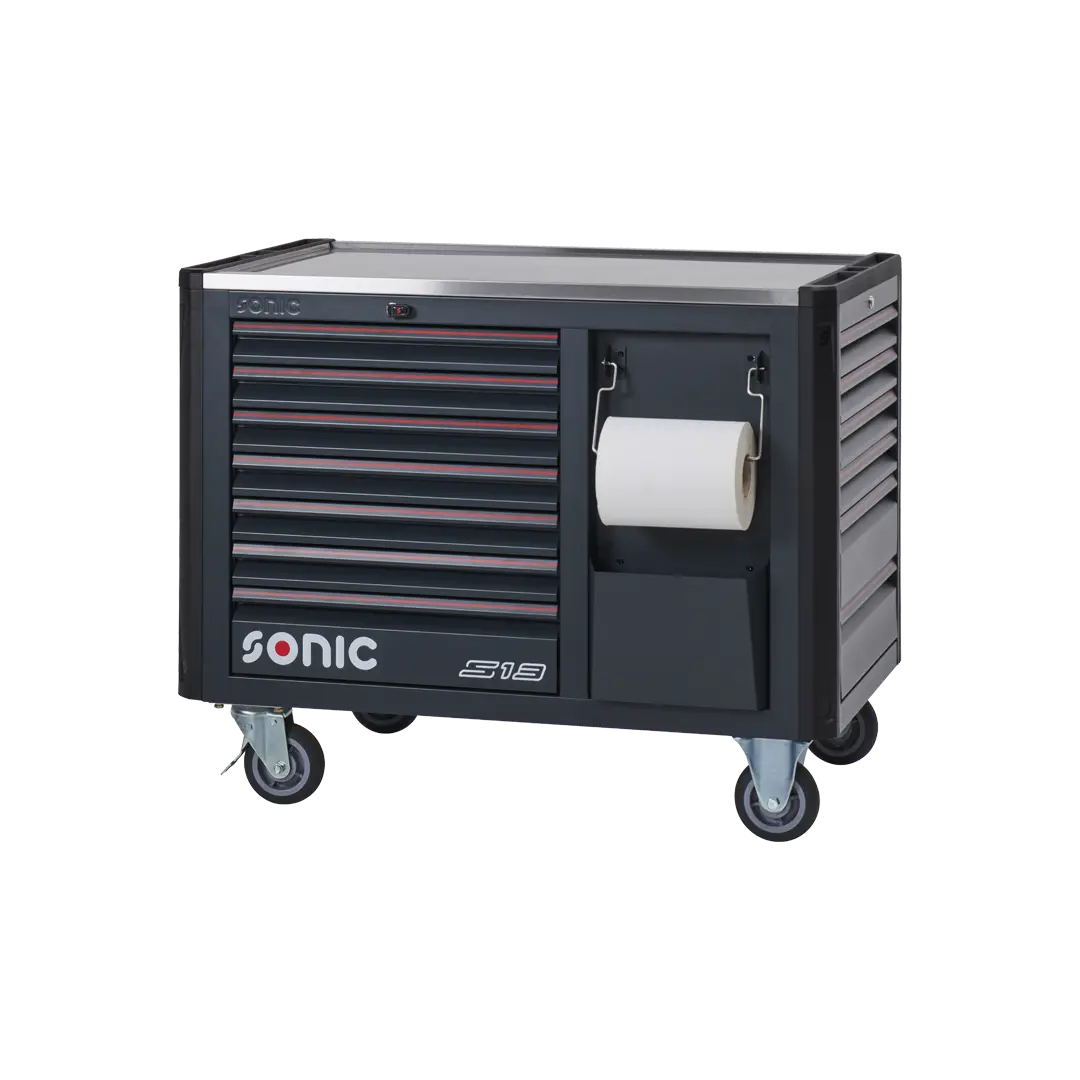 Werkstattwagen Sonic Next S13 gefüllt