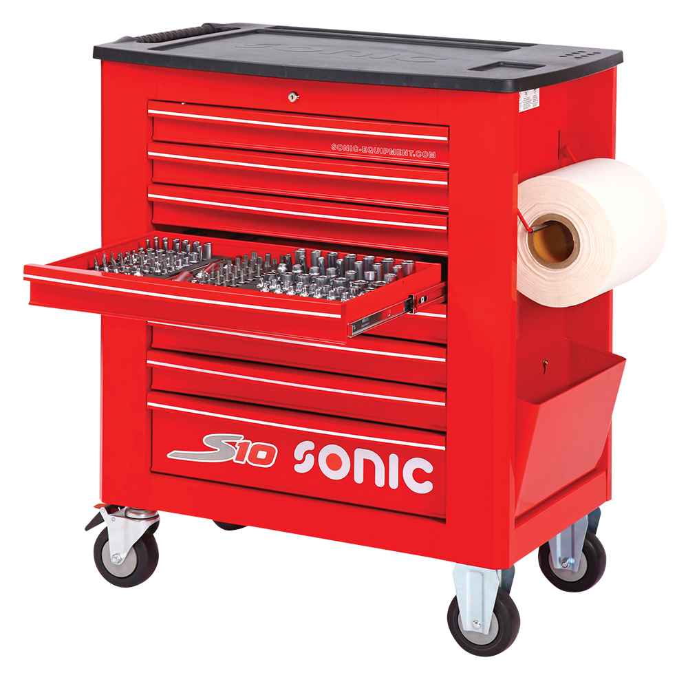 Werkstattwagen Sonic S10 gefüllt